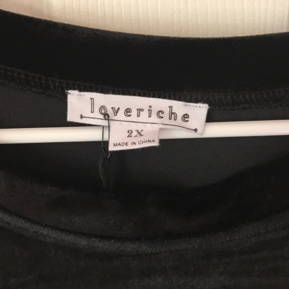 Black Velvet Dress - Picture 2 of 8